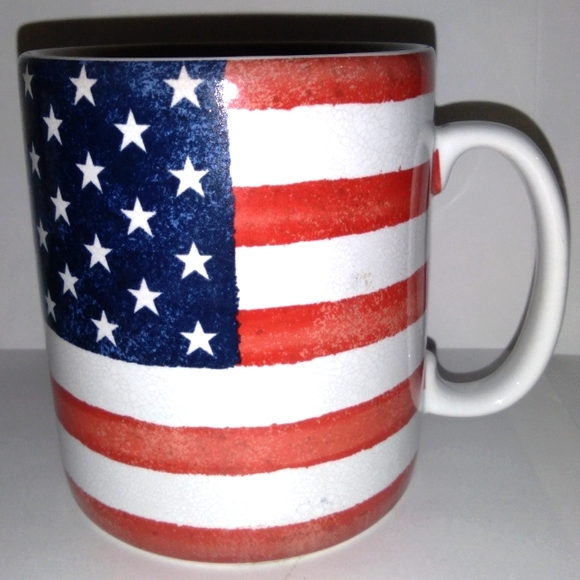 Extra Large American Flag Coffee Cup ("Stars & Stripes Over-Sized Mug") - Picture 8 of 8